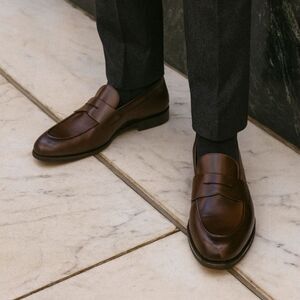 Prada Brown Leather Loafers